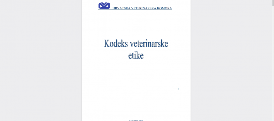 Kodeks veterinarske komore