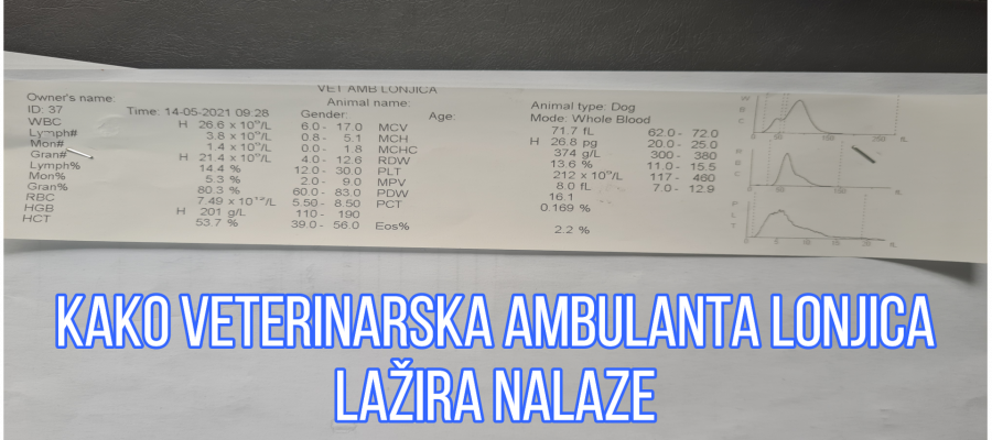 Kako Veterinarska ambulanta Lonjica lažira nalaze